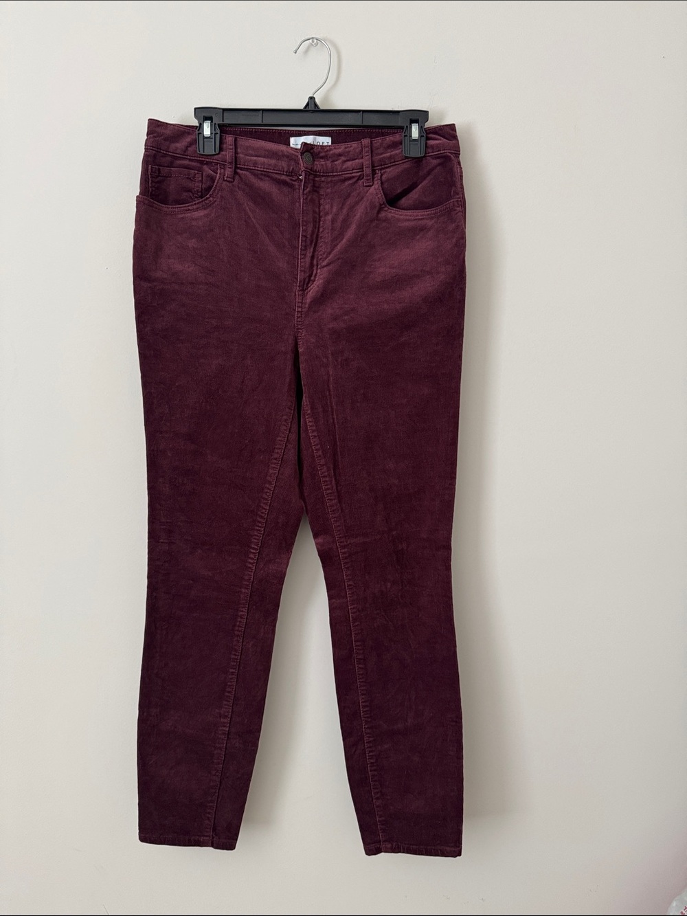 Loft Women's Burgundy Corduroy Jeans